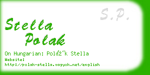 stella polak business card